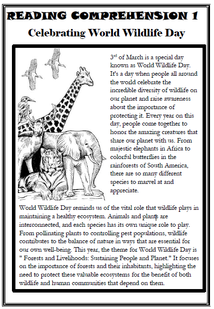 6 Creative Comprehension Passages